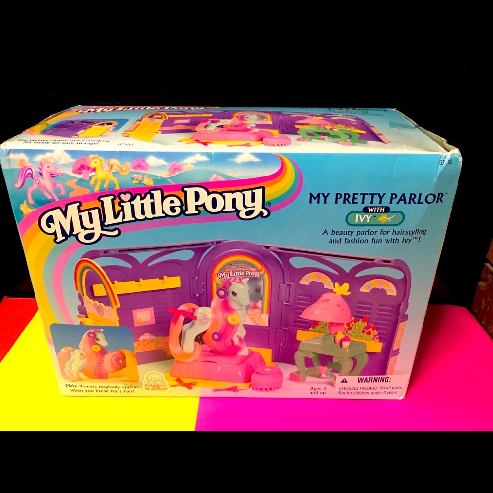 MY LITTLE PONY G2 NWT VTG 90s MY PRETTY PARLOR SET HAIRSTYLING & FASHION SET